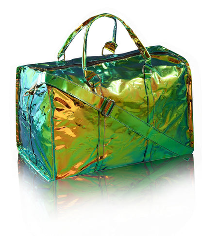 VOYAGER PARIS S’ENTRAÎNER HOLOGRAPHIC DUFFLE BAG