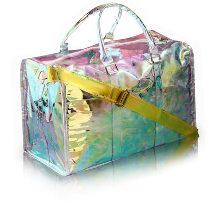 VOYAGER PARIS S’ENTRAÎNER HOLOGRAPHIC DUFFLE BAG