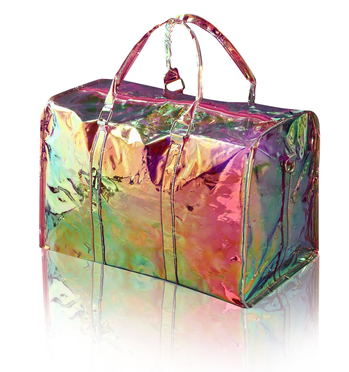 VOYAGER PARIS S’ENTRAÎNER HOLOGRAPHIC DUFFLE BAG