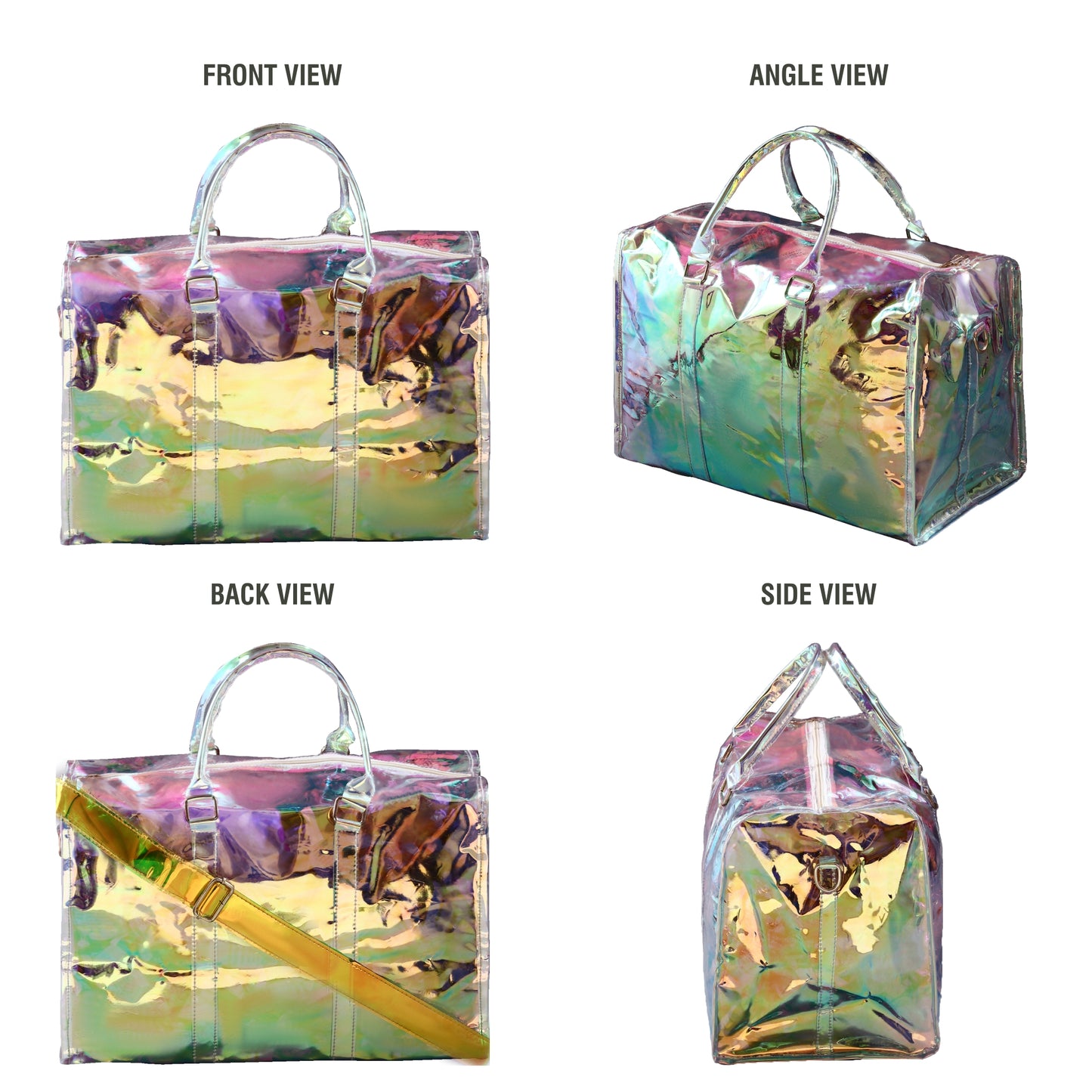 VOYAGER PARIS S’ENTRAÎNER HOLOGRAPHIC DUFFLE BAG