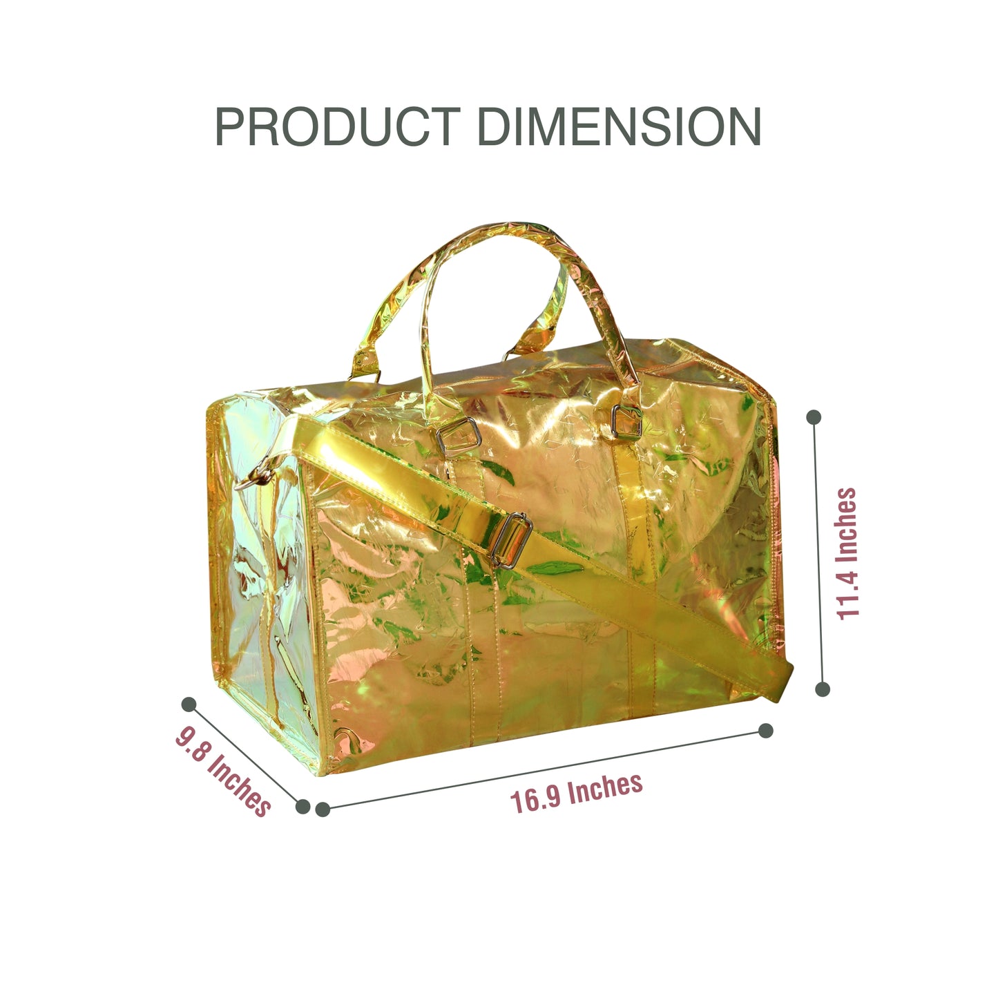 VOYAGER PARIS S’ENTRAÎNER HOLOGRAPHIC DUFFLE BAG