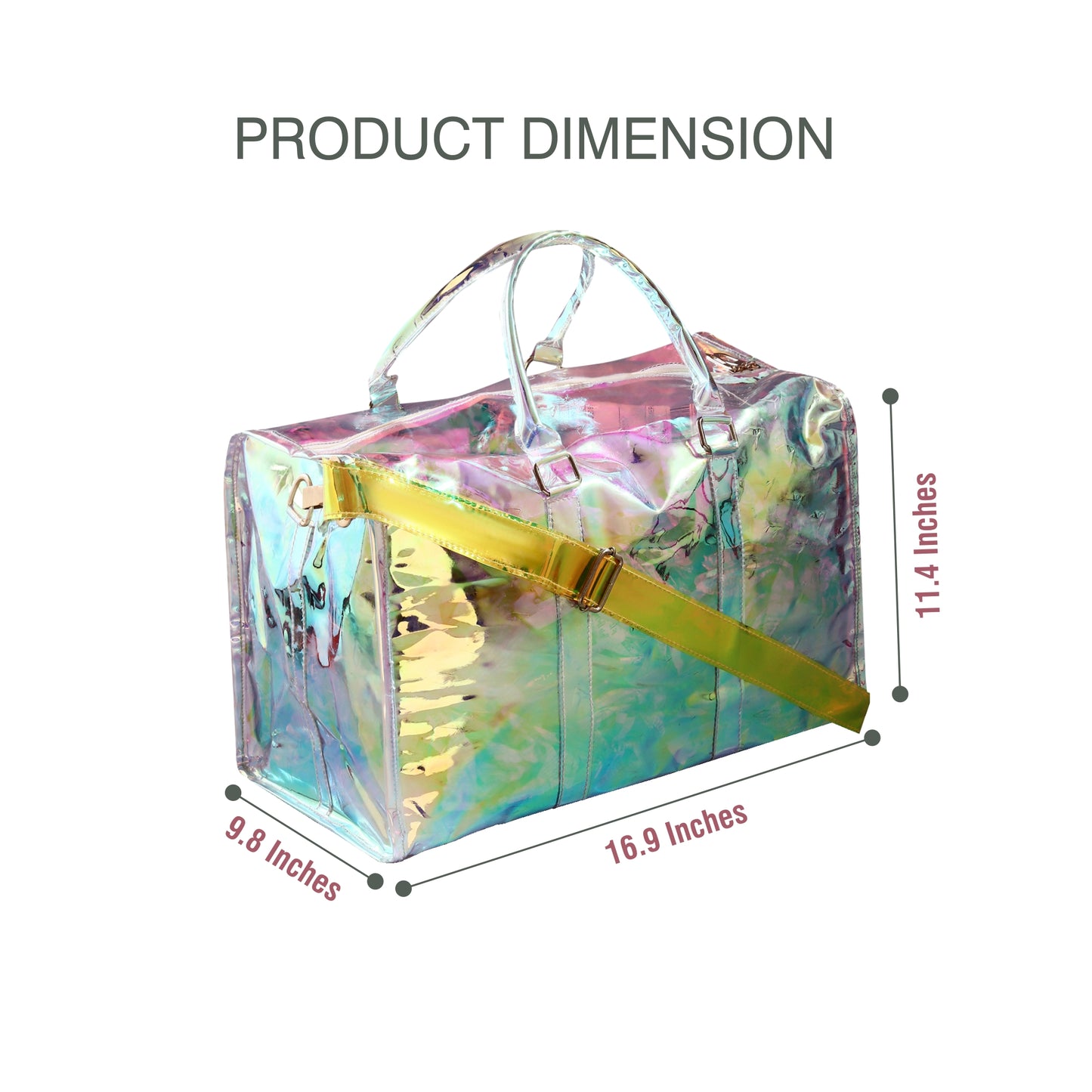 VOYAGER PARIS S’ENTRAÎNER HOLOGRAPHIC DUFFLE BAG