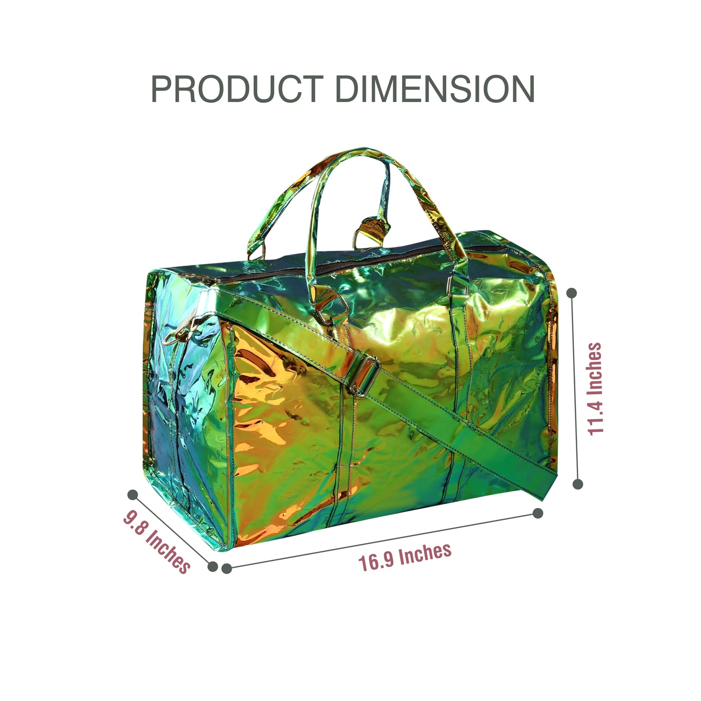 VOYAGER PARIS S’ENTRAÎNER HOLOGRAPHIC DUFFLE BAG